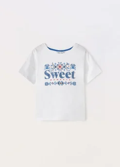 Blukids T-shirt in jersey di puro cotone ragazza- T-shirt
