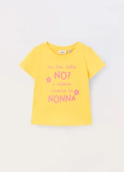 Blukids T-shirt in jersey di puro cotone neonata- T-shirt