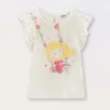 Blukids T-shirt in jersey di puro cotone neonata- T-shirt