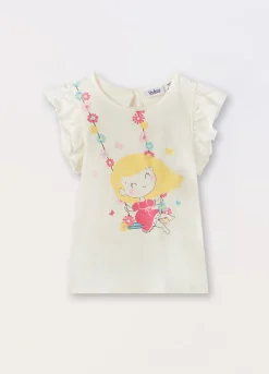 Blukids T-shirt in jersey di puro cotone neonata- T-shirt