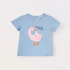 Blukids T-shirt in jersey di puro cotone neonata- T-shirt