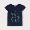 Blukids T-shirt in jersey di puro cotone bambina- T-shirt