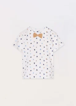 Blukids T-shirt in jersey di puro cotone neonato- T-shirt