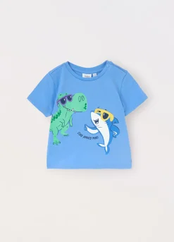 Blukids T-shirt in jersey di puro cotone neonato- T-shirt