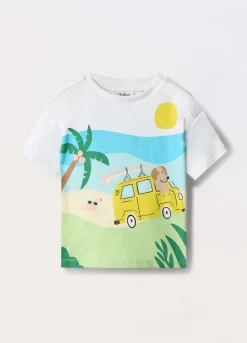 Blukids T-shirt in jersey di puro cotone neonato- T-shirt