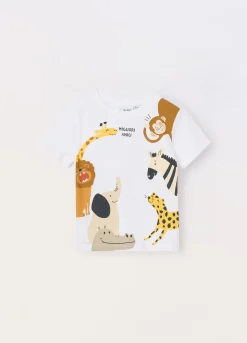 Blukids T-shirt in jersey di puro cotone neonato- T-shirt