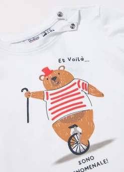 Blukids T-shirt in jersey di puro cotone neonato- T-shirt