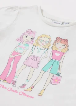 Blukids T-shirt in jersey di puro cotone bambina- T-shirt