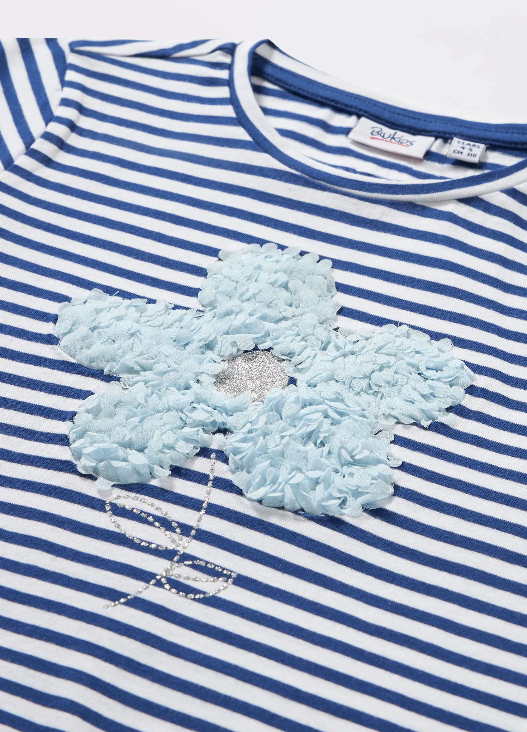 Blukids T-shirt in jersey di puro cotone bambina- T-shirt