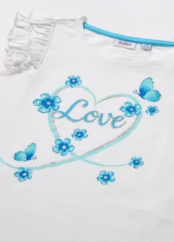 Blukids T-shirt in jersey di puro cotone bambina- T-shirt