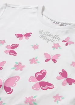 Blukids T-shirt in jersey di puro cotone bambina- T-shirt