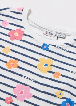 Blukids T-shirt in jersey di puro cotone bambina- T-shirt