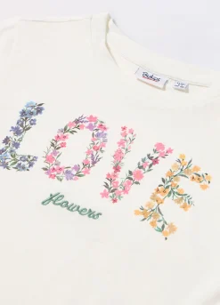 Blukids T-shirt in jersey di puro cotone bambina- T-shirt
