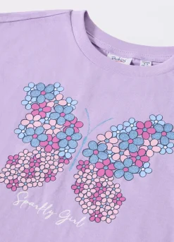 Blukids T-shirt in jersey di puro cotone bambina- T-shirt