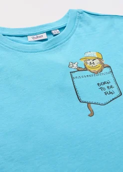Blukids T-shirt in jersey di puro cotone bambino-Bambino T-shirt