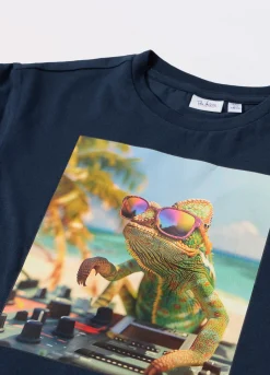 Blukids T-shirt in jersey di puro cotone bambino-Bambino T-shirt