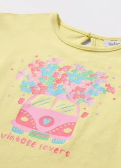 Blukids T-shirt in jersey di puro cotone neonata- T-shirt