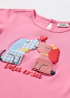 Blukids T-shirt in jersey di puro cotone neonata- T-shirt