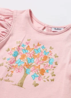 Blukids T-shirt in jersey di puro cotone neonata- T-shirt