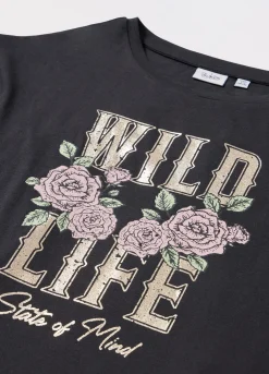 Blukids T-shirt in jersey di puro cotone ragazza- T-shirt
