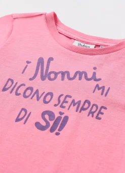Blukids T-shirt in jersey di puro cotone neonata- T-shirt