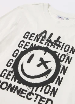Blukids T-shirt in jersey di puro cotone ragazzo- T-shirt