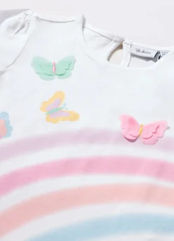 Blukids T-shirt in jersey di puro cotone neonata- T-shirt