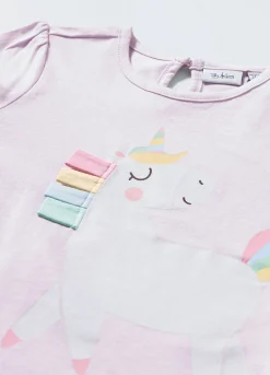 Blukids T-shirt in jersey di puro cotone neonata- T-shirt