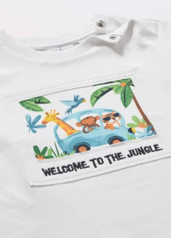 Blukids T-shirt in jersey di puro cotone neonato- T-shirt
