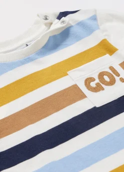 Blukids T-shirt in jersey di puro cotone neonato- T-shirt
