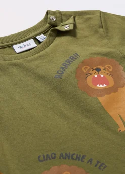 Blukids T-shirt in jersey di puro cotone neonato- T-shirt
