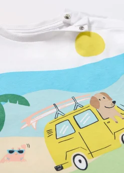 Blukids T-shirt in jersey di puro cotone neonato- T-shirt