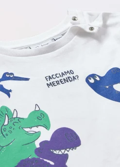 Blukids T-shirt in jersey di puro cotone neonato- T-shirt