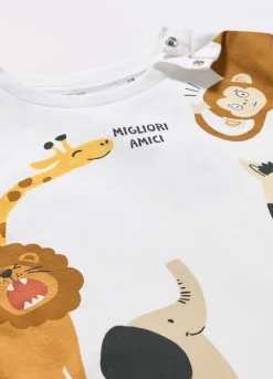 Blukids T-shirt in jersey di puro cotone neonato- T-shirt
