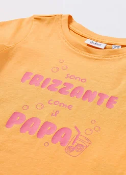 Blukids T-shirt in jersey di puro cotone neonata- T-shirt