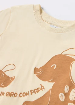 Blukids T-shirt in jersey di puro cotone neonato- T-shirt