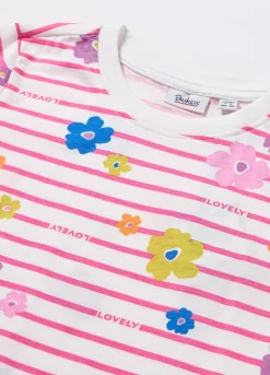 Blukids T-shirt in jersey di puro cotone bambina- T-shirt