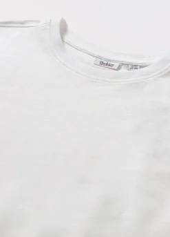 Blukids T-shirt in jersey slub di puro cotone ragazzo- T-shirt