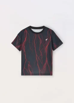 Blukids T-shirt in mesh bambino-Bambino T-shirt