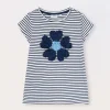 Blukids T-shirt in puro cotone a righe bambina- T-shirt
