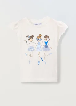 Blukids T-shirt in puro cotone bambina- T-shirt