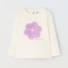 Blukids T-shirt in puro cotone con applicazioni neonata- T-shirt