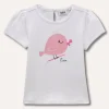 Blukids T-shirt in puro cotone con stampa neonata- T-shirt