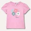 Blukids T-shirt in puro cotone con stampa neonata- T-shirt