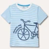 Blukids T-shirt in puro cotone con applicazione cornelly neonato- T-shirt