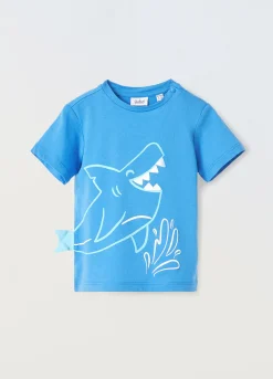 Blukids T-shirt in puro cotone con applicazione neonato- T-shirt
