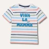 Blukids T-shirt in puro cotone con applicazione cornelly neonato- T-shirt