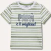 Blukids T-shirt in puro cotone con applicazione cornelly neonato- T-shirt
