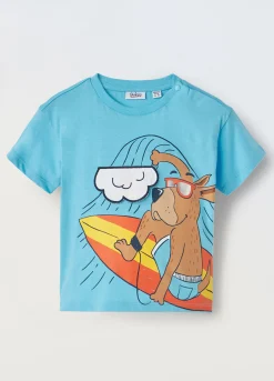 Blukids T-shirt in puro cotone con stampa e applicazioni neonato- T-shirt