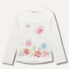 Blukids T-shirt in puro cotone con stampa bambina- T-shirt